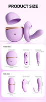 Vibromasseur culotte en silicone souple, portable, à succion, double chauffage, télécommande APP, œuf vibrant clitoridien, jouet sexuel pour femme adulte, OEM ODM