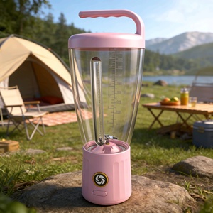 2026 Portable Blender 1000ML Large Capacity USB Rechargeable Cordless Electric Fruit Juicer Smoothie <b>Maker</b> for Travel Camping - Product Image 1