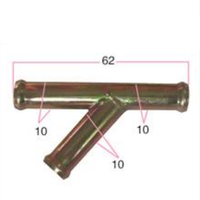 Joint de tuyau de pulvérisation de bouilloire d'essuie-glace à 3 voies directement à travers le tuyau de connexion d'essuie-glace de type T