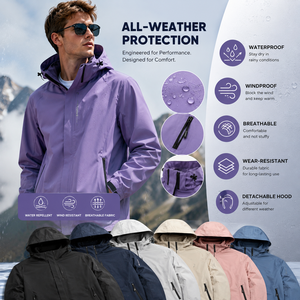 New Men's <b>Jacket</b> Winter Outdoor Leisure Windproof Hiking Camping <b>Waterproof</b> <b>Jacket</b> Customized Logo Women's Winter <b>Jacket</b> - Product Image 1