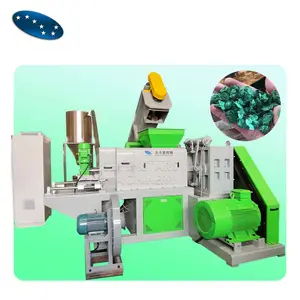 plastic film recycling washing line wet plastic dewatering squeeze dryer granulator machine