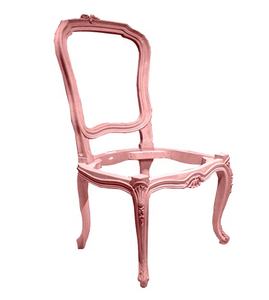 Cadre de chaise de salle à manger en acajou massif Meubles en bois non finis pour la maison Style de conception européenne - Product Image 1