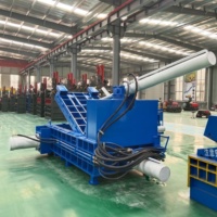 Presse à balles horizontale hydraulique automatique 200T écoénergétique 30kW pour déchets en acier inoxydable et aluminium