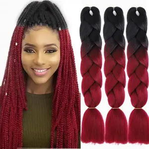 G&T Wig Wholesale Synthetic Multicolor HighTemperature Jumbo Braiding Hair Extensible Braids for Black Women
