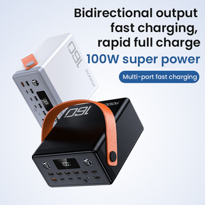 Công suất cao 100W + 22.5W Đèn LED ngân hàng điện 160000mAh sạc nhanh máy tính xách tay sạc với đèn LED - Product Image 4