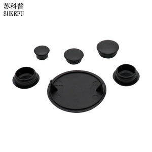 Sukepu – bouchon en plastique à trou rond, couvercle noir pour panneau de meubles, bouchon décoratif à clipser, ensemble de 5 pièces - Product Image 1