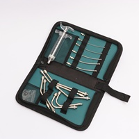 Buse de gainage orale réutilisable Luer Lock Gun Canule Bird Feeding Needle Bag Drenching Kit Canule Vétérinaire pour Animal