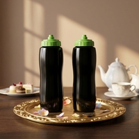 Bouteille d'eau en plastique écologique de 550-1000 ml, type à presser, souple, anti-corrosion, pour le cyclisme, la gym, les voyages, avec couvercle