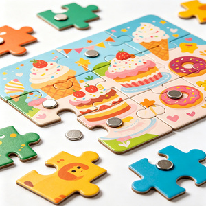 Jouets éducatifs en bois pour enfants, lettres et chiffres magnétiques, jouet éducatif préscolaire Montessori, cadeau d'anniversaire - Product Image 4