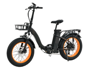 Vélo électrique pliant à pneus larges 20x4.0, modèle le plus populaire, pour la vente en gros, Vélo électrique pliant Wave Fat - Product Image 1