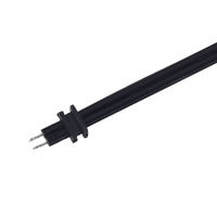 Cordon d'alimentation NEMA 1-15P à 2 broches vers fil nu pour connexion électrique DIY, angle droit