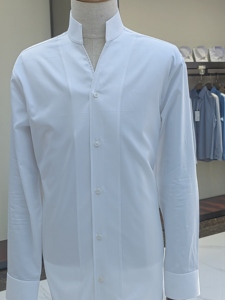 <span class=keywords><strong>Chemise</strong></span> de smoking élégante pour <span class=keywords><strong>homme</strong></span>, 100 % coton blanc pur, à manches longues, col rabattu, sergé haut de gamme, pour affaires - Product Image 1