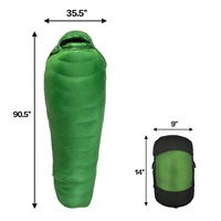 Sac de couchage en duvet de canard et d'oie pour le camping, ultraléger, portable, pour le froid, de type momie