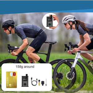 משאבת אופניים חשמליים נייד משאבת לחץ דיגיטלי psi צמיג מיני צמיג presta שסתתם סוג פלסטיק עמיד משאבת אוויר אופניים - Product Image 4