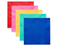 Ensemble de vaisselle jetable arc-en-ciel coloré OEM ODM, assiettes en papier, gobelets, serviettes, décorations de fête