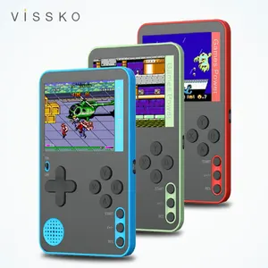 Vissko थोक 6.5mm मोटाई मिनी चुंबक रिचार्जेबल 1 में 500 खेल रेट्रो इलेक्ट्रॉनिक गेम कंसोल हाथ में खेल खिलाड़ी