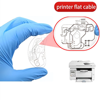 Imprimante de circuits imprimés flexibles QYX personnalisée, pas de 0,5 mm, base en cuivre PI de 35 µm, épaisseur de 0,18 mm, tête d'impression à jet d'encre, fil plat OSP