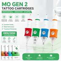 Aiguilles de cartouche jetables MO Gen 2 pour tatouage et maquillage permanent, acier inoxydable de haute qualité, membrane en silicone 7RL
