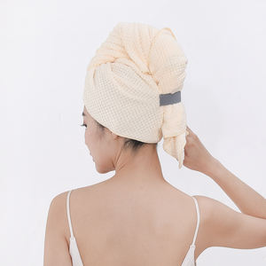 カスタムロゴパーソナライズされた超吸収性クイックドライソフトマジックターバンマイクロファイバーヘアタオルラップターバン - Product Image 3