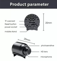 Caméra de sécurité sans fil compacte à vision nocturne couleur HD grand angle X5 avec haut-parleur intégré pour dropshipping