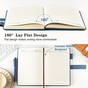 Cuaderno diario de tapa dura de cuero PU personalizado A5, cierre magnético con lazo para bolígrafo - Product Image 4