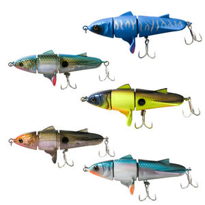 Topwater เหยื่อตกปลา3ส่วน,เหยื่อตกปลาแบบมีข้อต่อแบบหลายตัว110มม. - Product Image 5