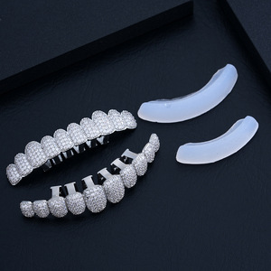 Grillz Hip Hop en Zirconia avec sertissage en U, unisexe, pour usage quotidien - Product Image 4