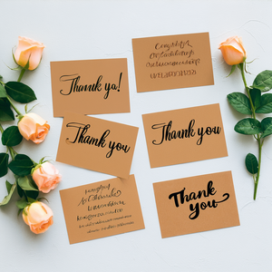 Tarjeta de Agradecimiento con Diseño Floral Abstracto, Tarjeta de Regalo Floral con Sobre, Tarjeta de Felicitación Escrita a Mano para Cumpleaños, Bodas y Fiestas - Product Image 6