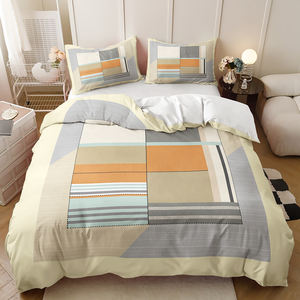 <span class=keywords><strong>ชุด</strong></span>เครื่องนอนที่สามารถปรับแต่งได้พิมพ์ดิจิตอล3D รูปทรงเรขาคณิตที่เรียบง่าย<span class=keywords><strong>ชุด</strong></span>ปลอกผ้านวมนุ่มสบาย - Product Image 5