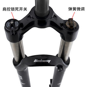 Fourche avant de vélo de montagne Bolany, débattement de 100 mm, tube interne de 32 mm, amortissement des chocs, alliage d'aluminium, taille de roue de 26 pouces - Product Image 3