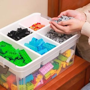 <b>Clear</b> <b>Plastic</b> Large 16L Storage Box with Lids Multipurpose Toy & Organizing Stackable <b>Containers</b> Affordably Priced - Product Image 5