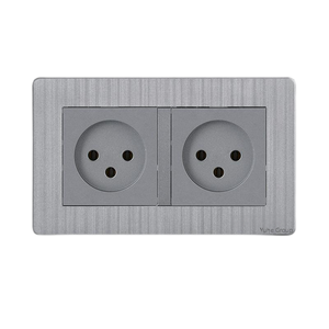 Enchufe Doble de Pared con Panel Táctil Oculto Israelí, 2 Posiciones, 146 mm, Tipo Grande, con Material de PC Ignífugo - Product Image 4