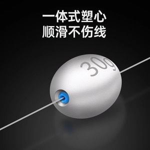 ตะกั่วตกปลาทรงมะกอก 100 กรัม แกนตะกั่ว ทนทาน สำหรับตกปลาทะเล - Product Image 4