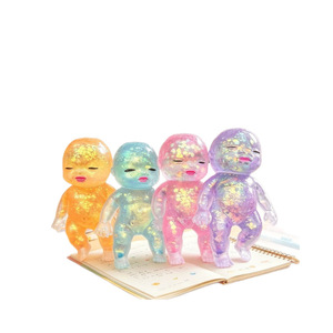 Poupées Fidget en TPR à Paillettes en Gros - Couleurs Assorties, Jouets Anti-Stress à Rebond Lent pour Enfants et Adultes - Product Image 1
