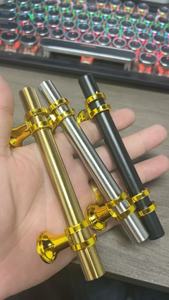 北欧现代简约不锈钢家具手柄客厅抽屉衣柜柜门黑金饰面 - Product Image 3