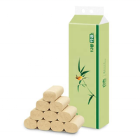 Papier toilette jetable CE, 2 plis, doux, en bambou blanc, soluble dans l'eau, prix direct usine