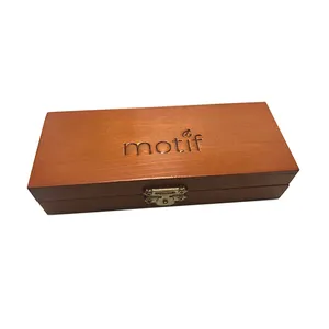 Premium Engrave Logo Pine Wood Box With EVA Insert