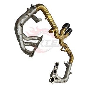 ระบบท่อไอเสีย Vortex Full Titanium สำหรับ Porsche 911 992 GT3 4.0 Catback พร้อมเฮดเดอร์  แบบไม่มีตัวเก็บเสียง  เสียงแบบรถแข่ง - Product Image 3