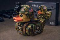Jizai Blocs de construction personnalisés, soldat militaire amusant, uniforme de canard, ensemble des forces armées, fabriqué à la main en plastique ABS, échelle 1:12, éducatif