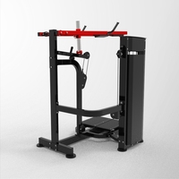 Machine de levage de mollets en acier à charge moyenne pour l'entraînement de force - Équipement de gym réglable pour les exercices des jambes, du tronc et des fessiers