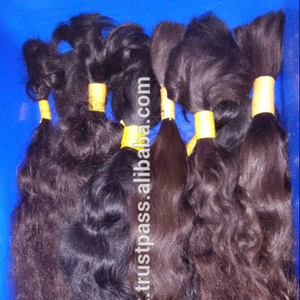 Cabello humano a granel de templo indio Natural sin procesar 100%, la mejor calidad, sin piojos y nudos, estilos sueltos de ondas profundas y súper ondas - Product Image 6