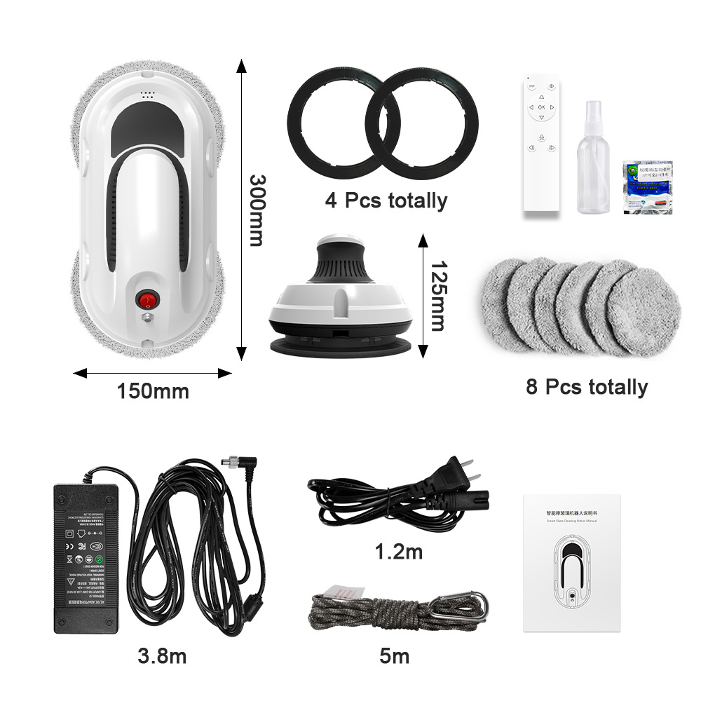 2021 Hot Sale In Supermarket Household Vacuum Automatic Cleaning Electric Window Glass Cleaner Robot