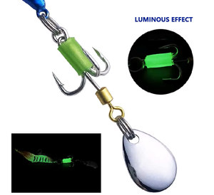 Señuelo de Pesca SWORDFISH <span class=keywords><strong>FTK</strong></span> MR80 de Acero Inoxidable de 8.5CM con Fondo Duro y Anzuelos para Atún, Carpa, Lago, Río y Agua Dulce - Product Image 6