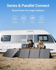 Paneles Solares Portátiles de 150W con Soportes, Cargador Solar Impermeable IP68 con MC-4/XT60 para Estación de Energía, Conversión del 25% - Product Image 2