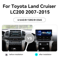 Écran ZWNAV 15,9 pouces pour Toyota Land Cruiser LC200 2007-2015 OEM Android 15 Carplay GPS DSP 4G/WiFi Radio multimédia de voiture stéréo