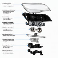 Phare avant de voiture pour pièces automobiles, compatible avec BMW Z4 LCI, nouveau modèle E89, phare d'origine très vendu