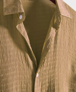 <strong>Custom</strong> <strong>Design</strong> Summer Casual Short Sleeve Button up Solid Color Men's Breathable <strong>Printing</strong> Lapel Trending T-shirts - Product Image 3