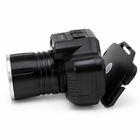Zoombare Aluminium-LED-Stirnlampe mit Bewegungssensor, Wiederaufladbarem Akku, IP44-Zertifizierung, Superheller Einstellbarer Strahl für Camping und Wandern