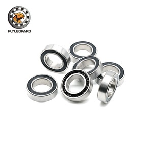 Rodamiento de bolas de cerámica Flyleopard 17287 17x28x7mm, diseño abierto de ranura profunda, rodamiento híbrido de acero para buje de bicicleta de montaña - Product Image 2