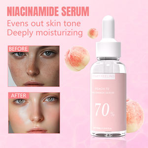 70% Peach Niacinamide Organic Natural <b>Face</b> Serum for Women Anti-Aging Brightening Reduces Dark Spots Hydrating Age-Defying - Product Image 2